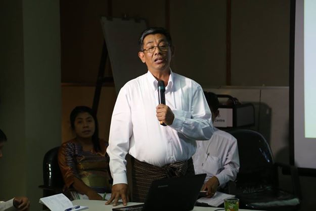 ဖေဖော်ဝါရီ ရရက်က NNER၏ သတင်းစာရှင်းလင်းပွဲတွင် တွေ့ရသော ဒေါက်တာသိန်းလွင်။ (ဓာတ်ပုံ-သက်ကို၊မဇ္စျိမ) Dr-thein-lwin