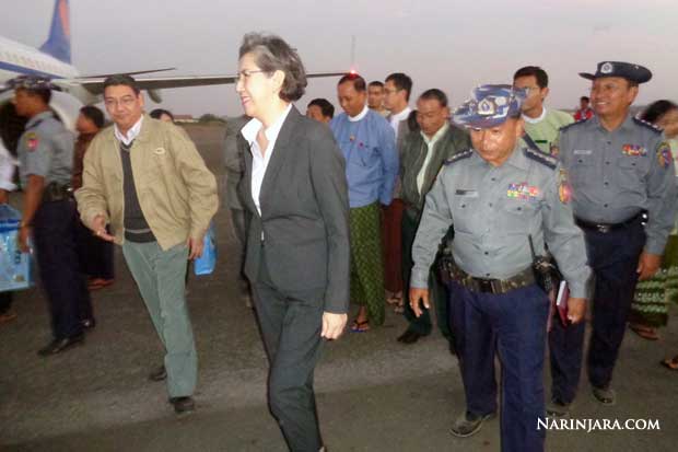 UN Special Rapporteur on Human Rights Ms. Yanghee Lee Arrives at Sittwe