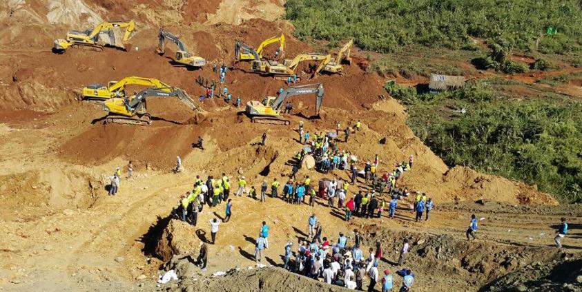 ဖားကန့်ရှိ ကျောက်မြတ်တူးဖော်ရေး လုပ်ငန်းတစ်ခုအား မြင်တွေ့ရစဉ်။ ဓာတ်ပုံ - AFP