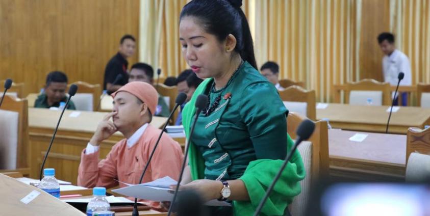 Mon State Hluttaw MP Daw Khine Kine Lei (Photo – Facebook)