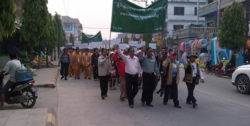Demonstration in Tachileik