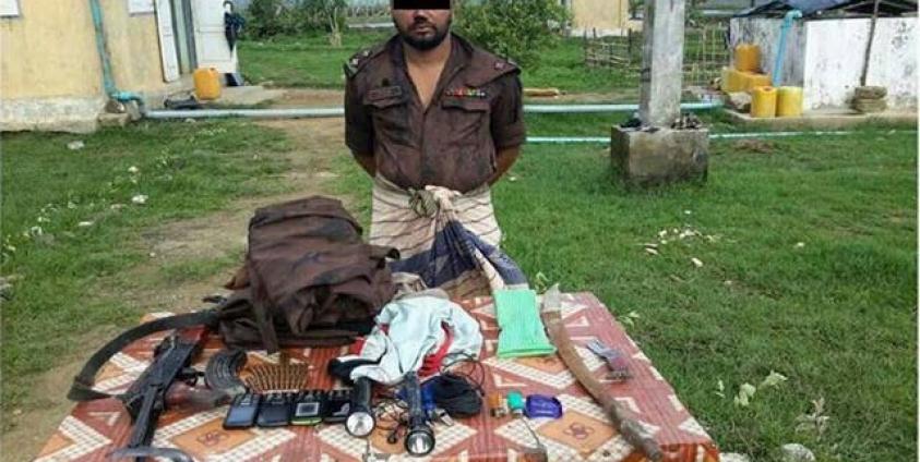 မြန်မာဘက်မှ ဖမ်းမိထားသည့် ဘင်္ဂလားဒေ့ရှ် နယ်ခြားစောင့်တပ်ဖွဲ့ဝင် (မြဝတီ)