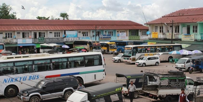 လှိုင်(မြေနီကုန်းအဝေးပြေးကားဝင်း)