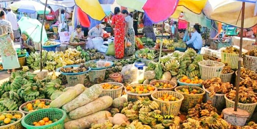 ကမ်းနားဈေး(ပျံကျဈေးသစ်) ပုံဟောင်း