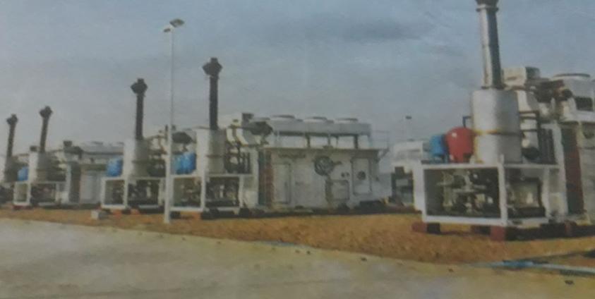 တောင်သာမြို့တွင် လက်ရှိ တည်ဆောက်နေသည့် ၂၂၅ မဂ္ဂါ၀ပ် စက်ရုံကို တွေ့ရစဉ်/ ဓာတ်ပုံ- ကြေးမုံ။