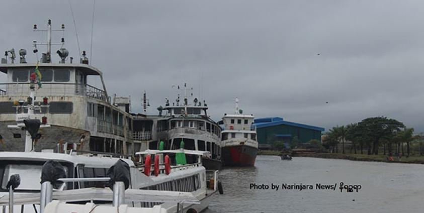 စိတ်ကြွဆေးပြားများ ဖမ်းမိရာ စစ်တွေမြို့ဆိပ်ကမ်း/ ဓာတ်ပုံ- နိရဥ္စရာ