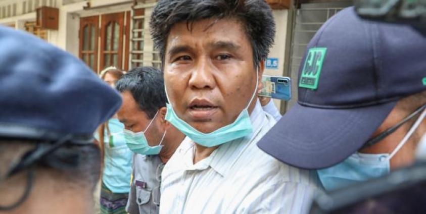 ဖမ်းဆီးခံရတဲ့ VOM သတင်းဌာန ဦးနေမျိုးလင်း (ပုံ-AFP)