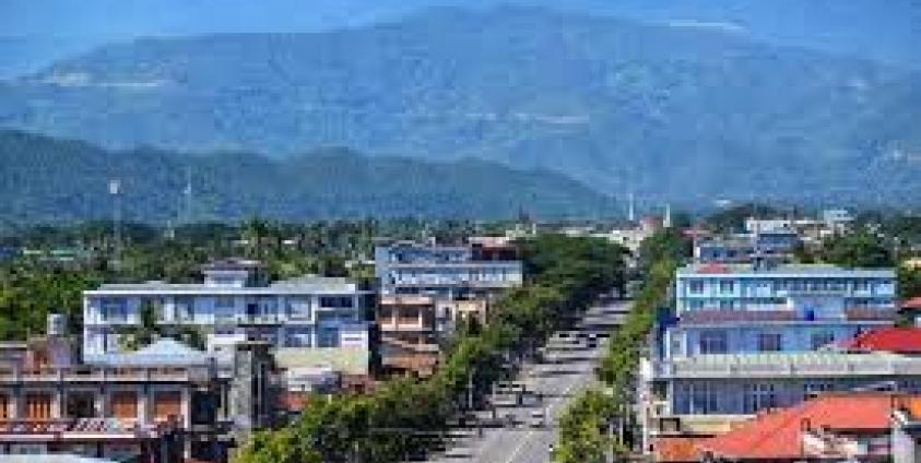 (ပုံဟောင်း) ကလေးမြို့နယ်အတွင်း မြင်ကွင်း။