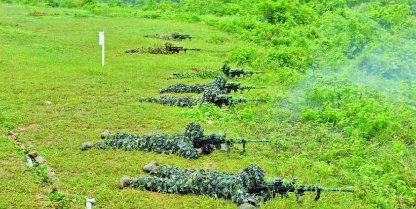 Photo: Junta Information Team / A file photo showing military regime forces during a training exercise.