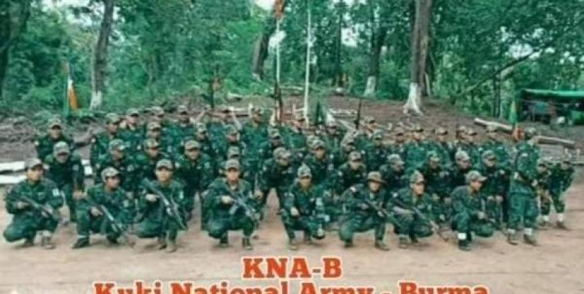 ပုံအညွှန်း - ကူကီးအမျိုးသားတပ်မတော်သားများကိုတွေ့ရစဉ်  ဓါတ်ပုံ - KNO/A (Burma)