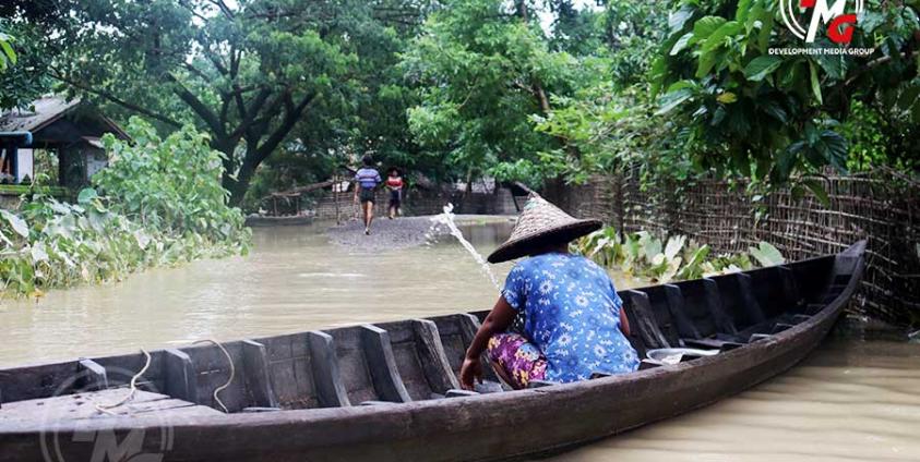 ဓာတ်ပုံ - (DMG / ပန်းမြောင်းကြီးချောင်းဒေသရှိ ဒေသခံအချို့အား ဇူလိုင်လအတွင်း တွေ့ရစဉ်။)
