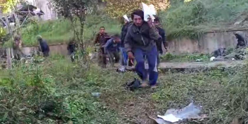 Photo: AA Info Desk / Junta personnel who surrendered to the Arakan Army during the battle for Ann. 