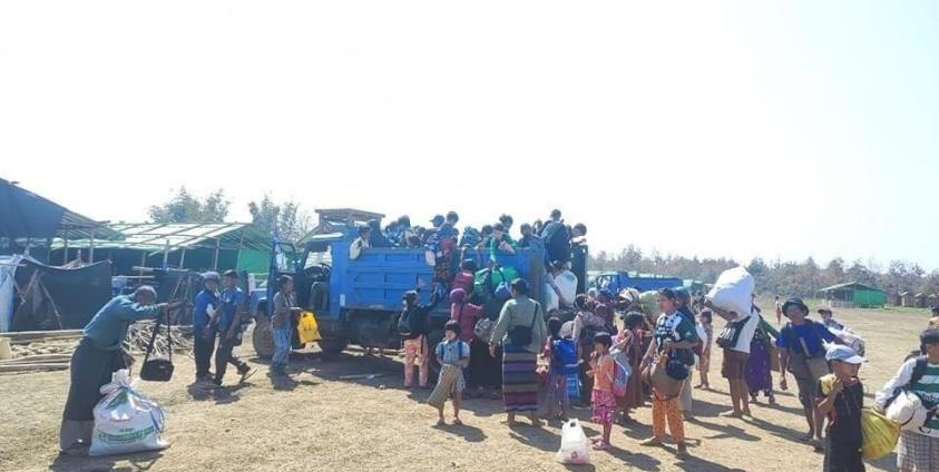 ဓာတ်ပုံ - (မိုးမောက် စစ်ဘေးရှောင်များ / Crd)