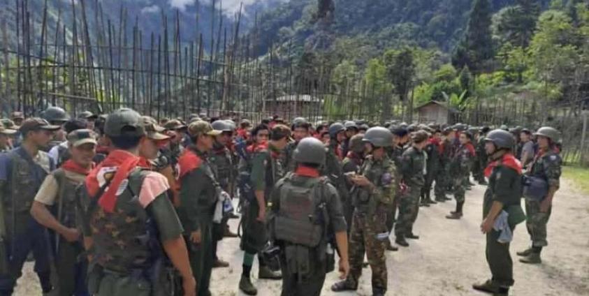 ဓာတ်ပုံ - (ပူတာအိုဒေသအတွင်း တွေ့ရသည့် တန်ဂူးတန်ရဝမ် ပြည်သူ့စစ်အဖွဲ့ / Crd)