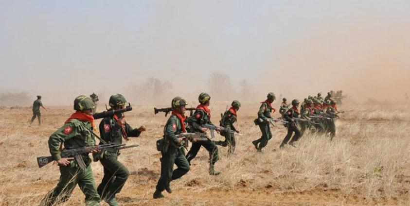 စစ်အုပ်စုတပ်၏ မြေပြင် စစ်ရေးလေ့ကျင့်မှု တစ်ခု (ဓာတ်ပုံ - mmmilitary)