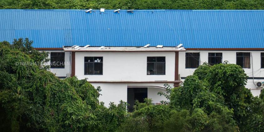 A telecom scam operation building in Myawaddy Township.
