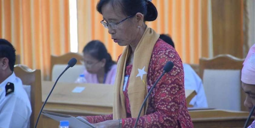 ပြည်နယ်လွှတ်တော်ကိုယ်စားလှယ် ဒေါ်ခင်မျိုးမြင့်(MNA)