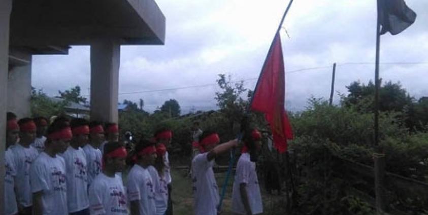 ၅၃နှစ်မြောက် 7 july အထိမ်းမှတ်အခမ်းနားကို ကယားပြည်နယ် ကျောင်းသားများသမဂ္ဂ ရုံးတွင်ပြုလုပ်ခဲ့စဉ် (ဓါတ်ပုံ-ကေတီ)