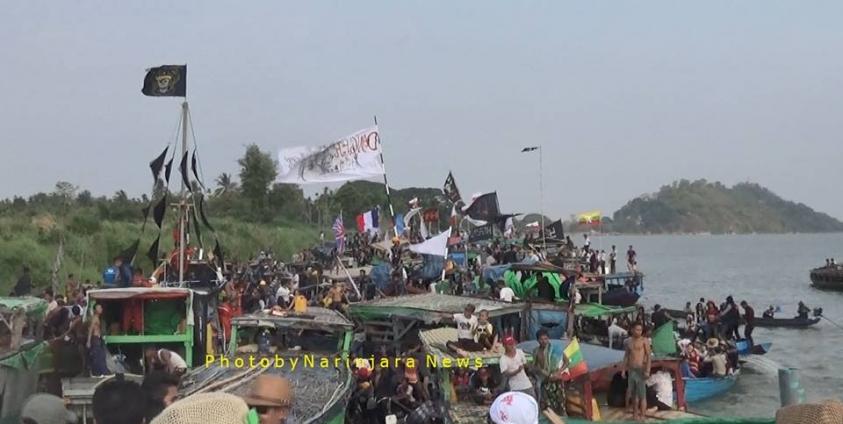 ယခင်က ကျင်းပခဲ့သည့် ကျောက်တော်တောင် ဘုရားပွဲမြင်ကွင်း