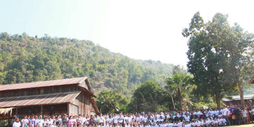 သထုံခရိုင်၊ ဘီးလင်းမြို့နယ်၊ ကွီးလေး ကျေးရွာ တွင် ကျင်းပခဲ့သည့် လူ့အခွင့်အရေးနေ့ (Photo_KIC)