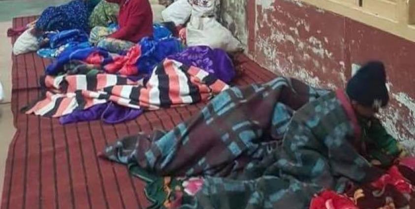 Photos by Tar Zaw/ယမန်နေ့ ည ထွက်ပြေးလာသည့် စစ်ရှောင်များ