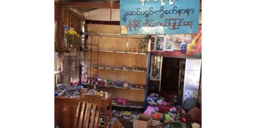 ဖောက်ထွင်းခိုးယူခြင်းခံရသည့် စိုးခိုင်မော်တော်ဆိုင်ကယ်ပြင်ဆိုင်(MNA)