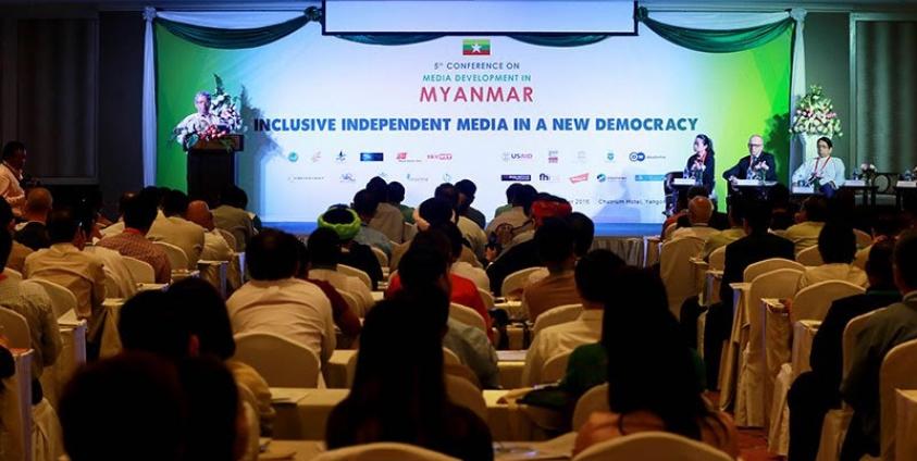 Fifth Conference on Media Development in Myanmar at the Chatrium Hotel in Yangon on 07 November 2016. Photo: Thet Ko/Mizzima