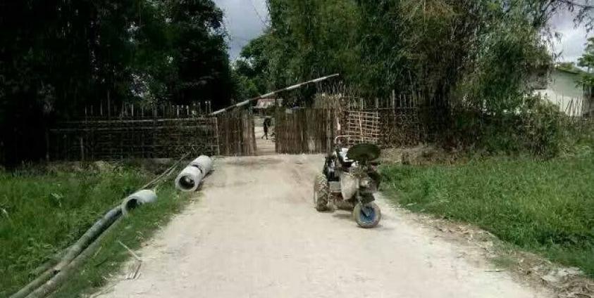 A military checkpoint in Shan State