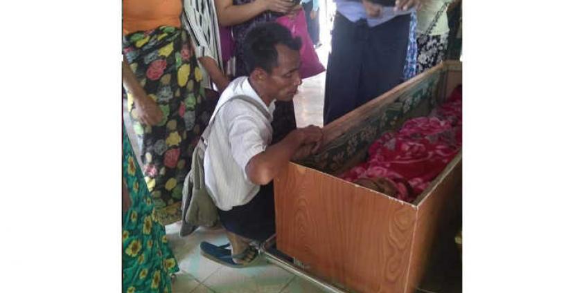 သေဆုံးသွားသူ လှမောင်ဝင်းကို မသဂြိုလ်မီ တွေ့ရစဉ်/ဓာတ်ပုံ- မြို့ဦးဂေါင်းဆရာတော်