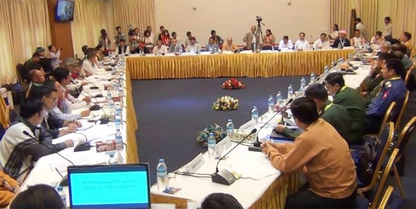 UPDJC meeting at NRPC in Yangon on 17 September 2016. Photo: Soe Thu Aung/Mizzima