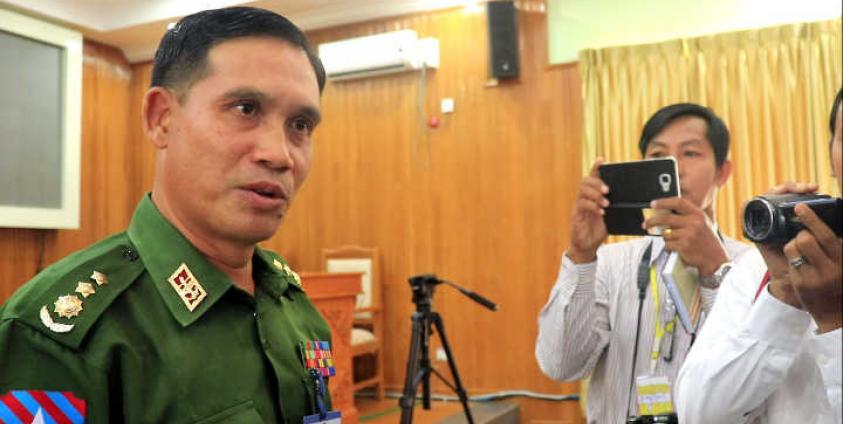 မွန်ပြည်နယ် လုံခြုံရေးနှင့်နယ်စပ်ရေးရာဝန်ကြီး ဗိုလ်မှူးကြီး နေထွဋ်ဦး(MNA)