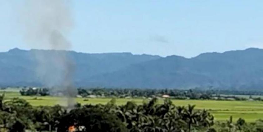 ဘူးသီးတောင်မြို့နယ်၊ တောင်ရွာ(မွတ်ဆလင်)ကျေးရွာအား ယနေ့တွေ့ရစဉ်။ ဓာတ်ပုံ - CJ