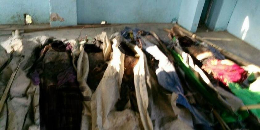  သေဆုံးနေသူ ၅ ဦးပုံ ဖြစ်ပါသည်။ ဓာတ်ပုံ- ကိုအောင်(ဒီဗွီဘီ)