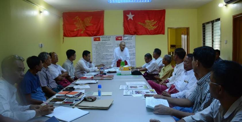 တာမွေမြို့နယ် MNP ရုံးဖွင့်ပွဲသို့ နိုင်ငွေသိမ်း တက်ရောက်မိန့်ခွန်းပြောစဉ်(MNA)