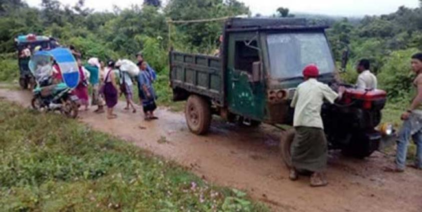 စစ်ဘေးရှောင်များနေရပ်ပြန်နေကြပုံ