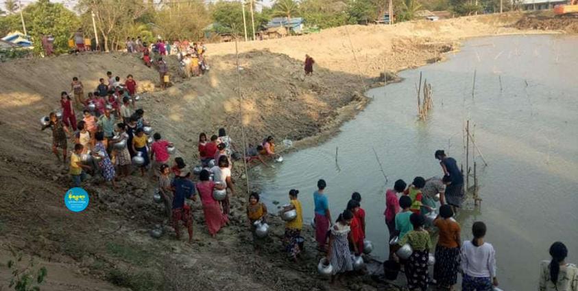 လက်ရှိ ပေါက်တော ဘဝမ်းဘုန်းတော်ကြီးကျောင်းရေကန်မြင်ကွင်း