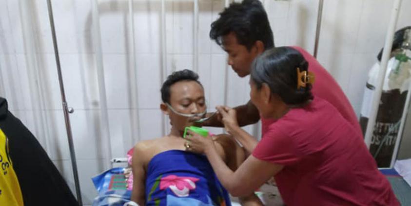 Ko Nyi Nyi Zaw is seen (Photo - Kyaw Soe Wynn)