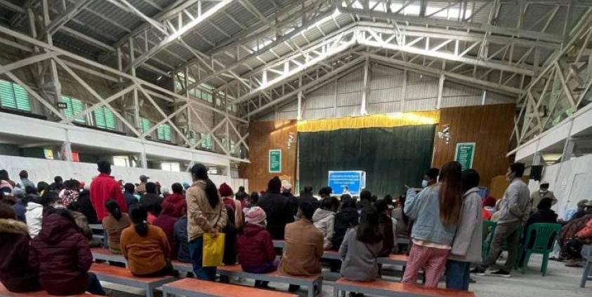 ဟားခါးမြို့တွင်ကိုဗစ်ကာကွယ်ဆေးထိုးနှံစဉ်မြင်ကွင်း