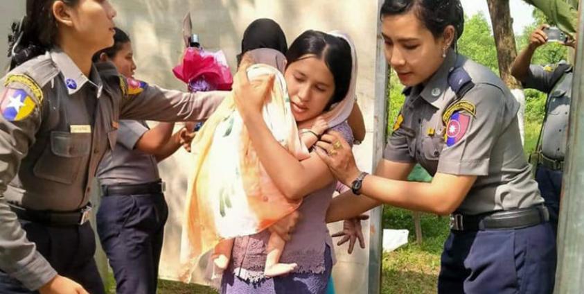 ဘင်္ဂလားဒေ့ရှ်ဘက်မှ မိမိဆန္ဒအလျှောက် ပြန်လည်ဝင်ရောက်လာသူ ဦးရေမှာ ၄၅၀ ခန့်ရှိနေပြီဖြစ်သည်။ (ဓာတ်ပုံ - ချလူးအောင်)