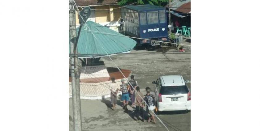 စစ်တွေမြို့တွင် ဇွန်လ ၂၃ ရက်နေ့က စစ်ကောင်စီမှ