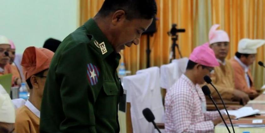 မွန်ပြည်နယ်အစိုးရအဖွဲ့ဝင် နယ်/လုံရေးရာဝန်ကြီး ဗိုလ်မှူးကြီးဝင်းနိုင်ဦး(MNA)