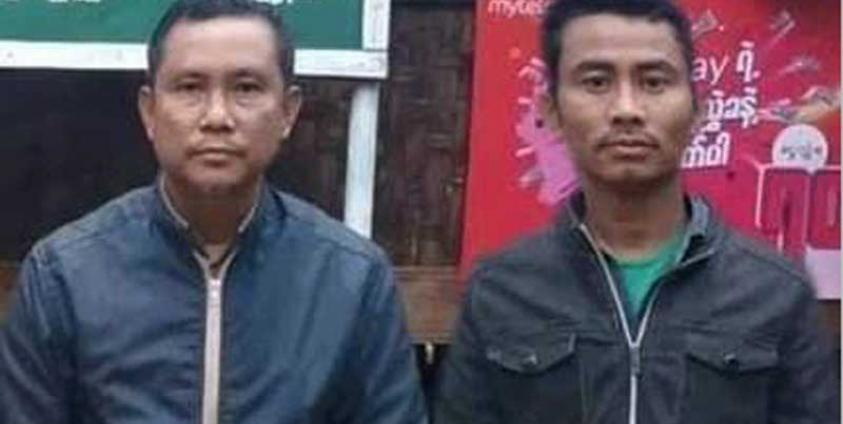 AA က ပြန်လွှတ်ပေးလိုက်သည့် ဦးဇော်ထွန်းအောင် နှင့် ဦးစောသိန်းမောင် (ဓာတ်ပုံ - AA)