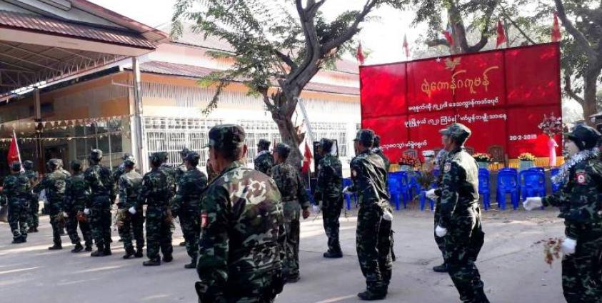 ဓာတ်ပုံ- မွန်ငြိမ်းချမ်းကာကွယ်ရေးတပ်ဖွဲ့( ပုံဟောင်း)