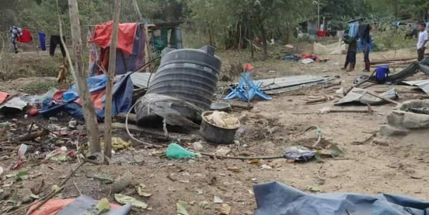 ဒေသတွင်း မီဒီယာများမှ ဖော်ပြသည့် CNA /F ကျဆုံး ရဲဘော် ၅ ဦး နှင့် ဗုံးကျဲခံရသည့် တပ်ဌာနချုပ် တစ်နေရာ