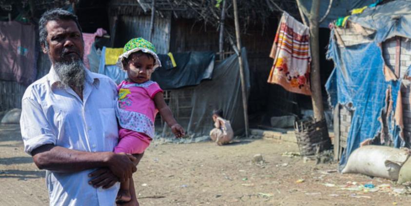 စစ်တွေမြို့နယ်၊ ဘောဒူဖ ဒုက္ခသည်စခန်းကို ၂၀၂၃ ခုနှစ် ဇန်နဝါရီလတွင် တွေ့ရစဉ်။