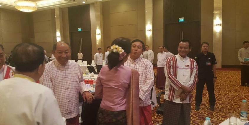 UPDJC chairperson meeting with Mon political parties members (photo: Facebook)