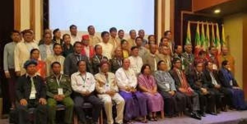 Representatives of the Union Peace-making Working Committee and the Nationwide Ceasefire Coordination Team – Senior Delegation(SD) (photo: MPC)
