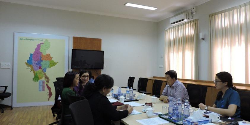 AGIPP representatives meet with MPC chairman Dr. Tin Myo Win (Photo: AGIPP)