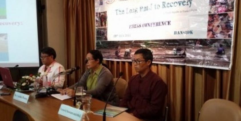 Press Conference: The Long Road to Recovery: Ethnic and Community-Based Organisations Leading the Way to Better Health in Eastern Burma, at FCCT 19 February 2015 (Photo-U Soe Aung)