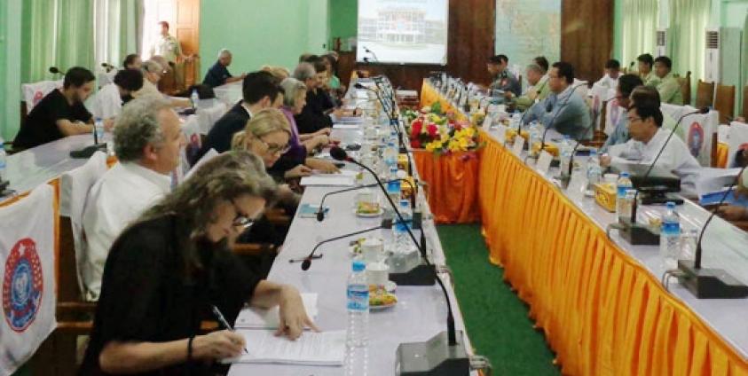 Delegates from the UN and the Arakan Government in a Meeting
